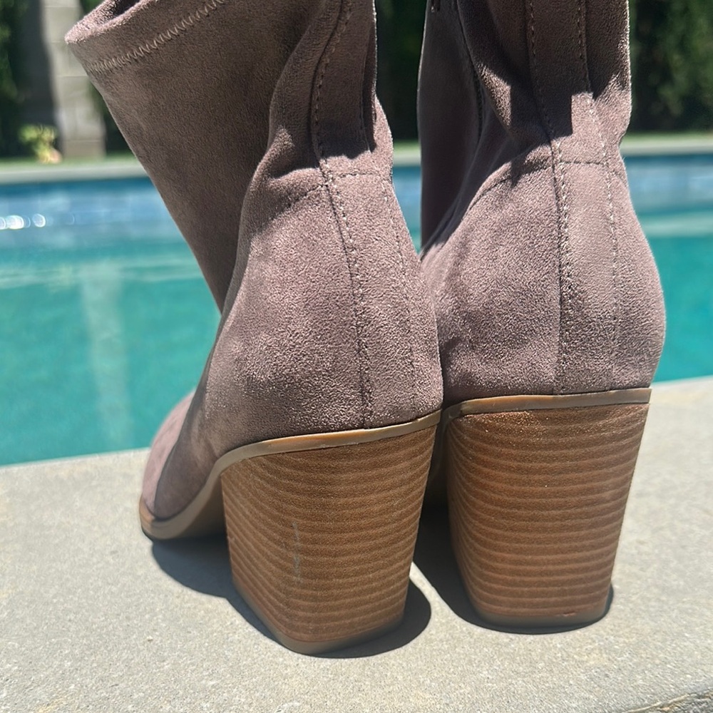 Soul Naturalizer Women Mauve Western Ankle Booties Melodi Size US 10W - Picture 5 of 8